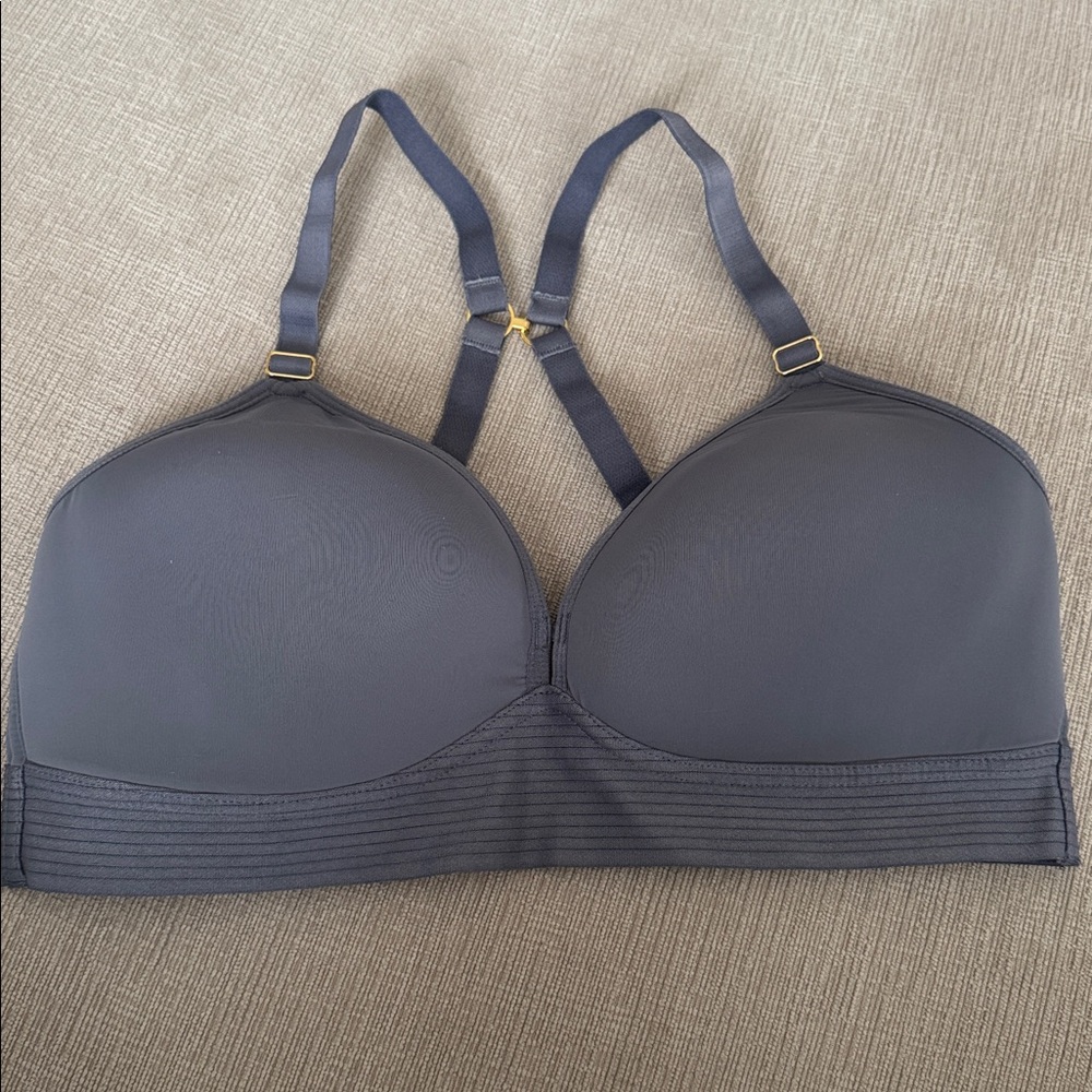 Lively Womens Spacer Wireless Lightly Padded Bra 36C Smoke Gray